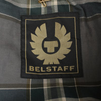 Belstaff Jacke/Mantel aus Leder in Oliv
