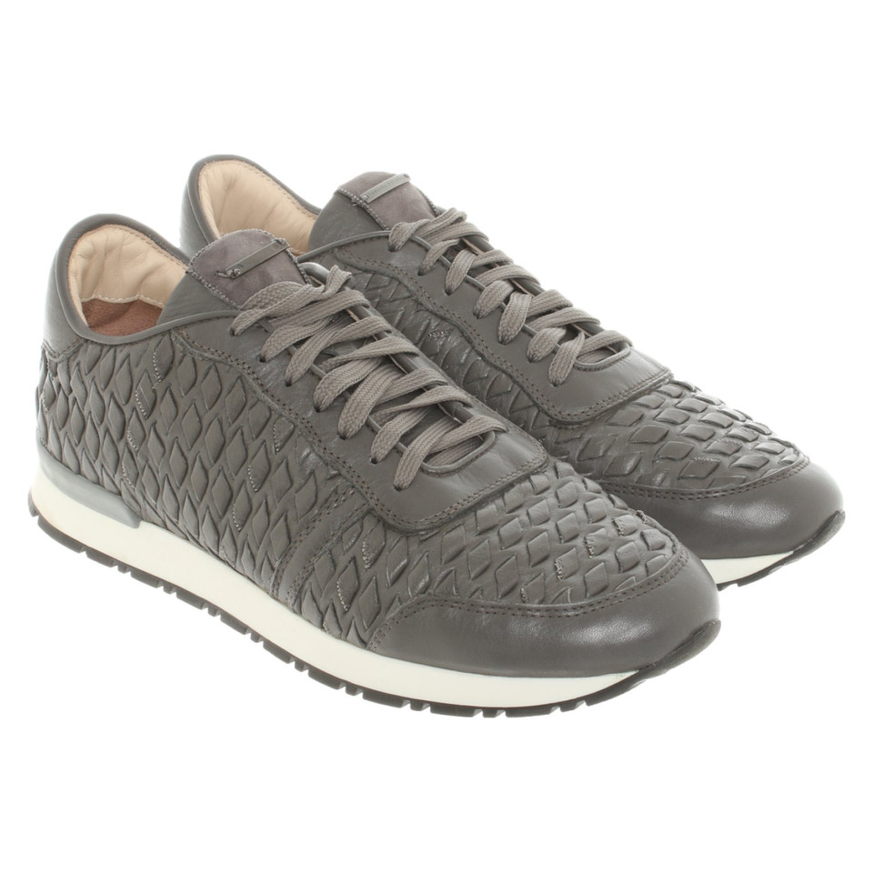 Fabiana Filippi Sneakers Leer in Grijs