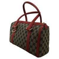 Gucci Boston Bag aus Canvas in Rot