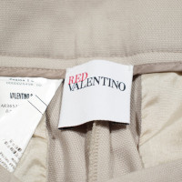 Red Valentino Paire de Pantalon en Coton en Beige