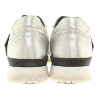 Moschino Silberfarbene Sneakers