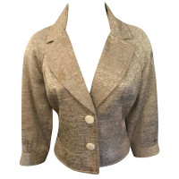 Reiss Jacke/Mantel aus Baumwolle in Gold