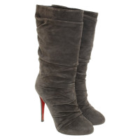 Christian Louboutin Boots Suede in Grey