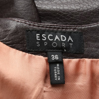Escada Dress Leather in Bordeaux