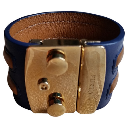 Furla Armreif/Armband aus Leder in Blau