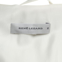 René Lezard Kort jasje in crème wit