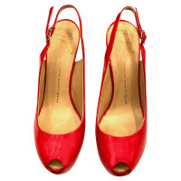 Giuseppe Zanotti Pumps/Peeptoes Patent leather in Red