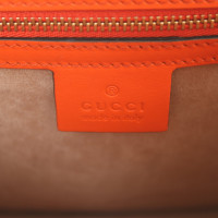 Gucci Sylvie Bag aus Leder in Orange