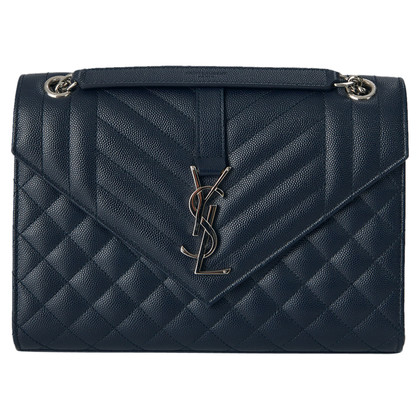 Saint Laurent Envelope Bag Leather in Blue