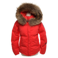 Jet Set Coral red down jacket