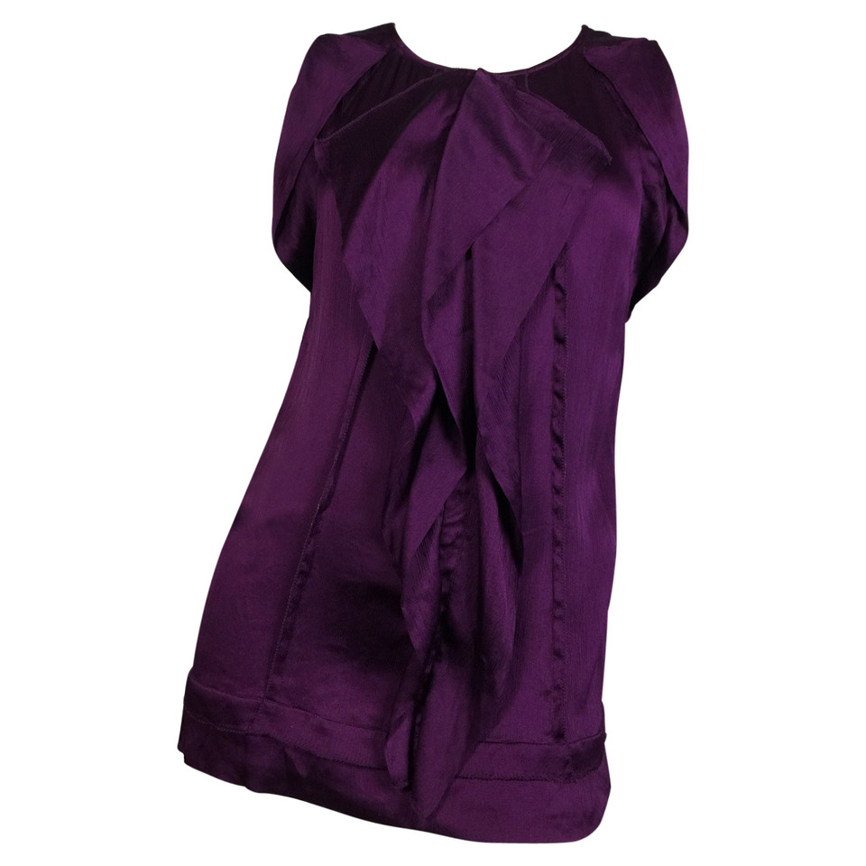 Diane Von Furstenberg Top Silk in Violet