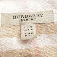 Burberry abito camicia con motivo a quadri