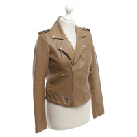 Maje Leather jacket in brown