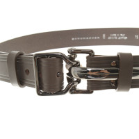 Schumacher Leather belt with metal buckle