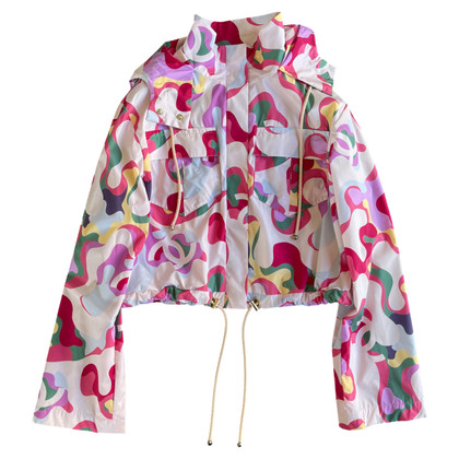 Chanel Jacket/Coat Silk in Pink