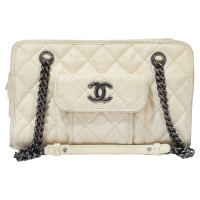 Chanel Camera Bag Leer in Crème