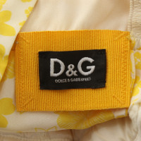D&G Zomerjurk in geel / wit