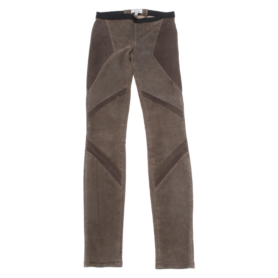 Helmut Lang Trousers Leather in Khaki