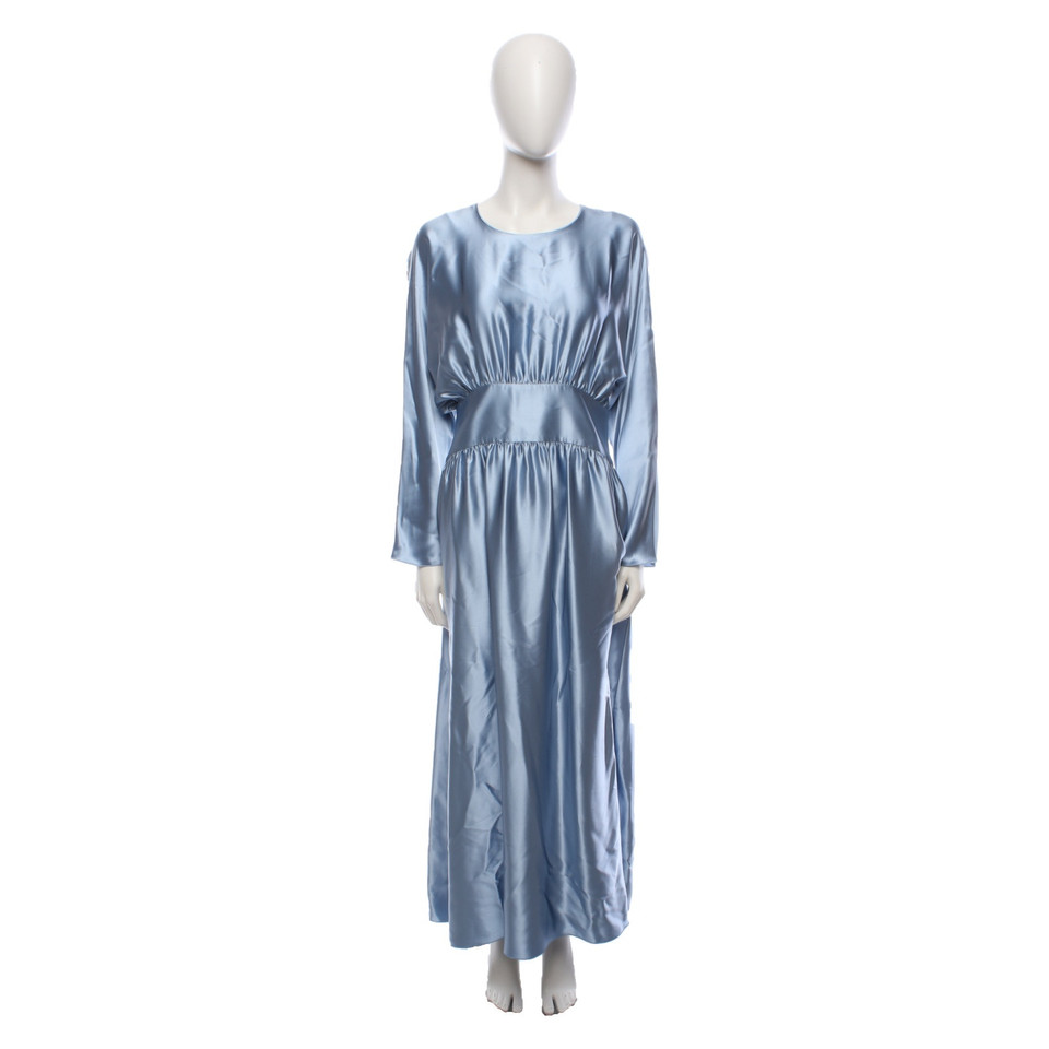 Deitas Dress Silk in Blue