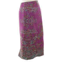Etro Wool skirt with purple pattern