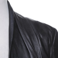 Filippa K Jacke/Mantel aus Leder in Schwarz