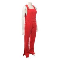 Ganni Jumpsuit Cotton in Red