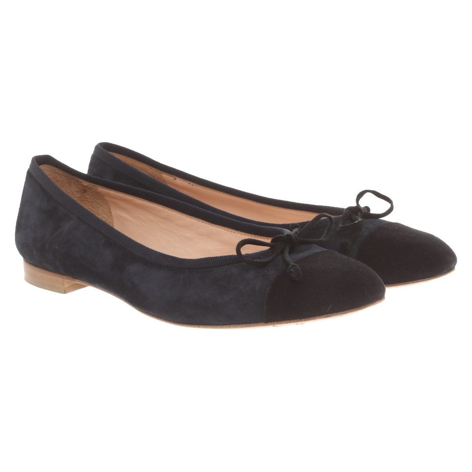 Phillip Hardy Slipper/Ballerinas aus Wildleder in Blau