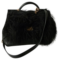 Dolce & Gabbana SICILY Fur Handbag