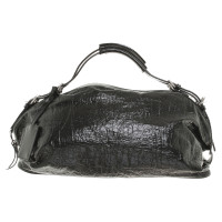 Dolce & Gabbana Handtasche aus schwarzem Lackleder