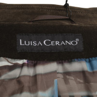 Luisa Cerano Velvet blazer in oker