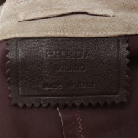 Prada Leather jacket in sand