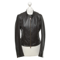 Boss Orange Leather jacket in black