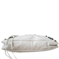 Balenciaga City Bag aus Leder in Weiß