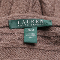 Ralph Lauren Poncho tricoté en marron