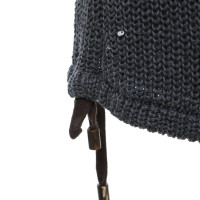 Brunello Cucinelli Stricktop in blauwgrijs