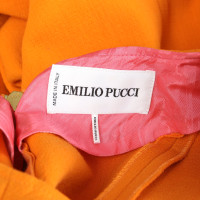 Emilio Pucci Jurk Wol in Oranje