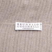 Brunello Cucinelli Jacke/Mantel aus Kaschmir in Beige