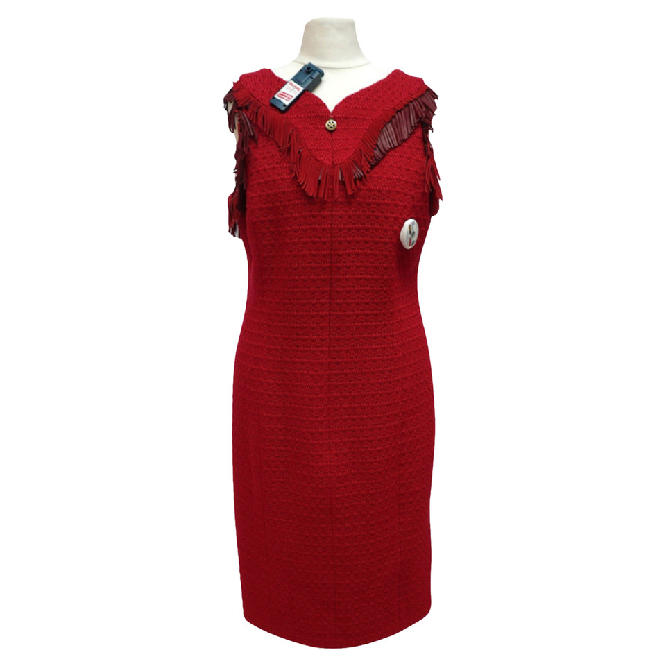 Chanel Kleid aus Wolle in Rot