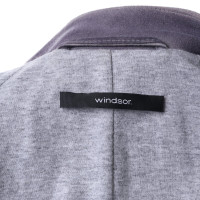 Windsor Lederjacke in Grau