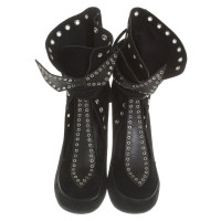 Isabel Marant ankle boots in pelle scamosciata in nero