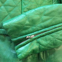St. Emile Quilted leather jacket in green