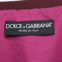 Dolce & Gabbana Jacke/Mantel in Bordeaux