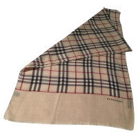 Burberry Beige checkered shawl 