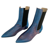 Roberto Cavalli Bottines en Cuir en Bleu