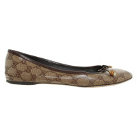 Gucci Slippers/Ballerinas Leather in Beige