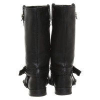 Christian Dior Bottes en Cuir en Noir