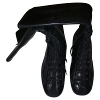 Car Shoe Laarzen Leer in Zwart