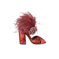 Tabitha Simmons Pumps/Peeptoes en Soie en Rouge