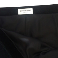 Saint Laurent Mini-jupe en velours noir