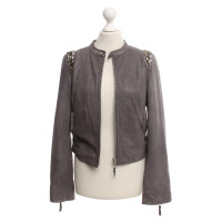 Faith Connexion Leather Jacket in Gray